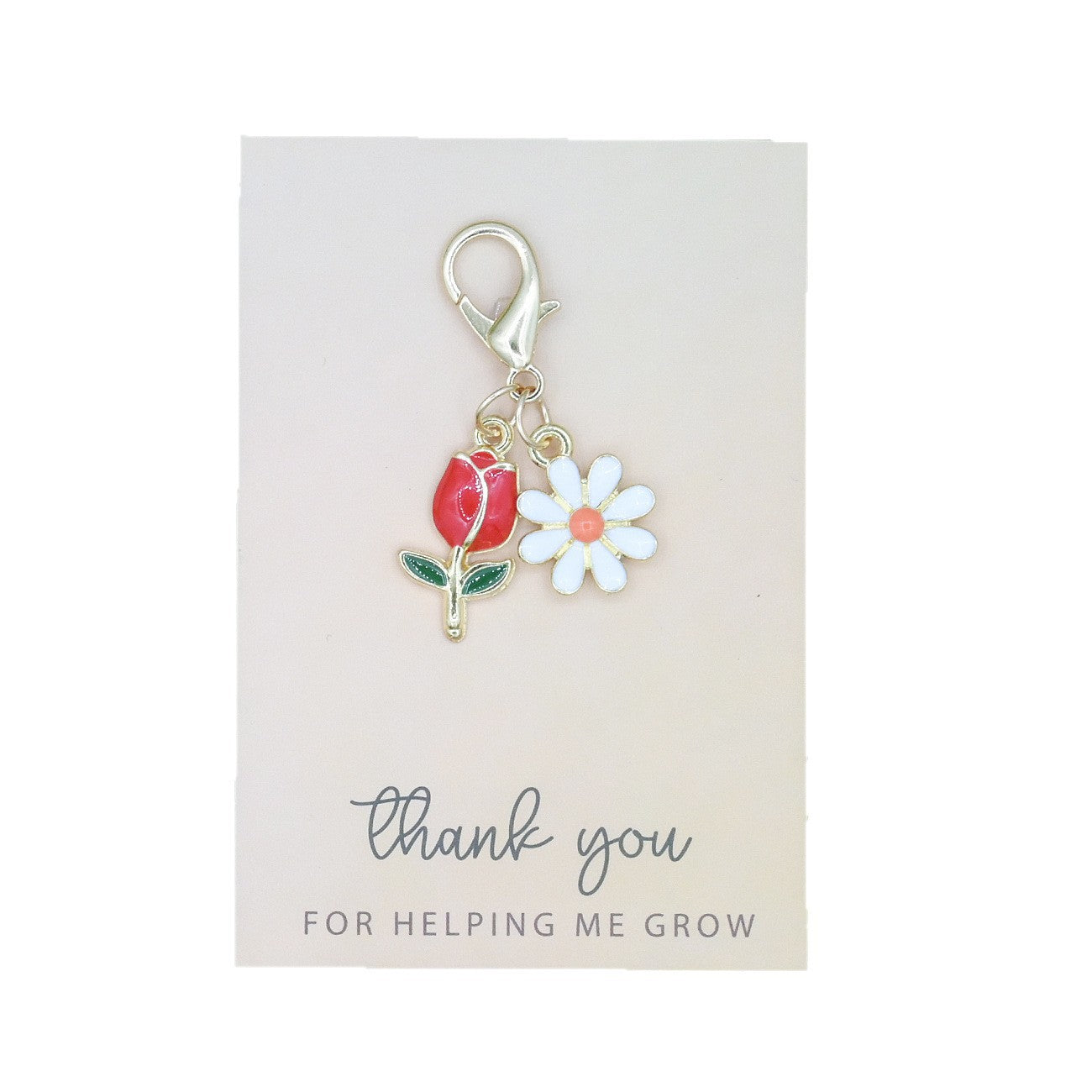 Wholesale Colorful Tulip Sunflower Alloy Keychain