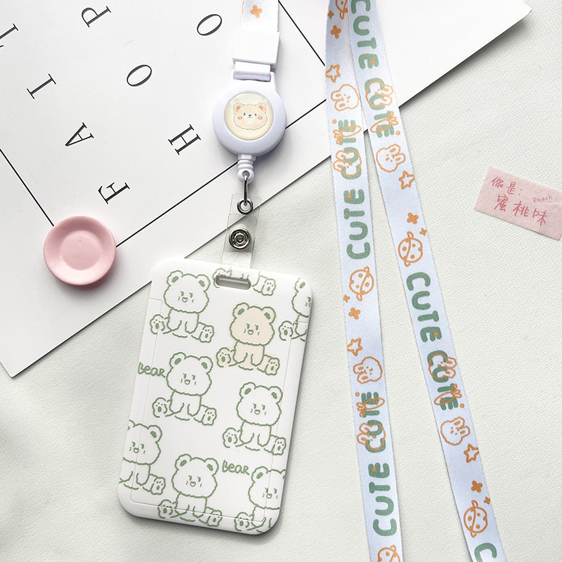 Wholesale Cute Style Retractable Lanyard ID Card Holder