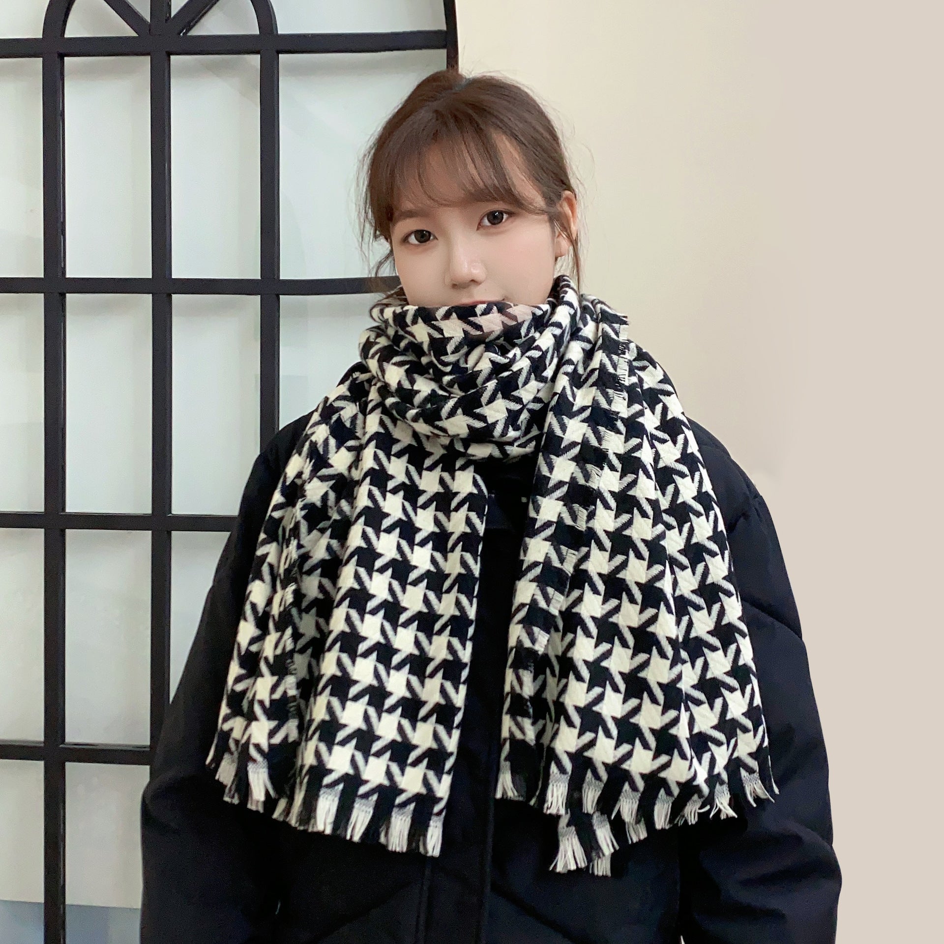 Wholesale Plaid Shawl Imitation Cashmere Scarf