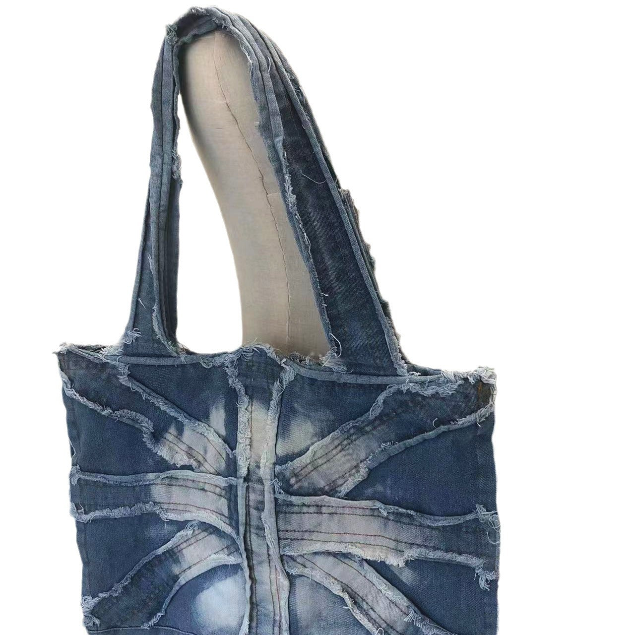 Wholesale 2025 washed denim ins style men's and women's shoulder Bag large gym Bag mom Bag casual travel Bag