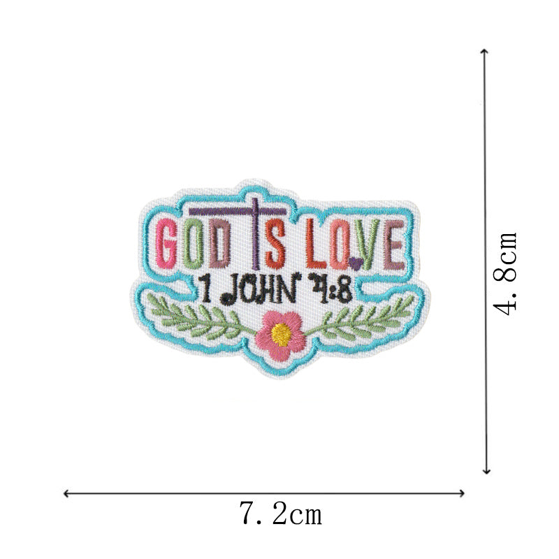 Wholesale  Bible Cloth Embroidery  DIY Patches