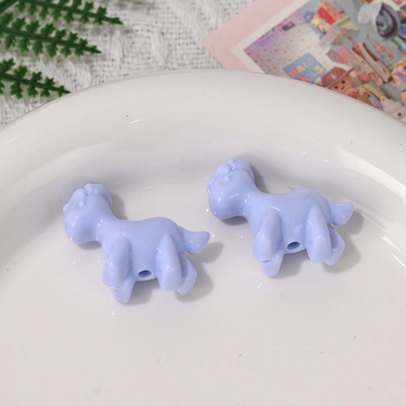 Wholesale 10pcs/pack  Macaron colored foal animal beads Acrylic Beads