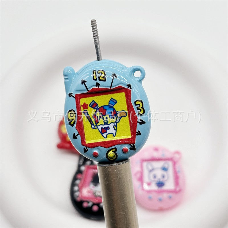 Wholesale  50pcs/pack Cartoon Print Game Machine  2D Focal Beads