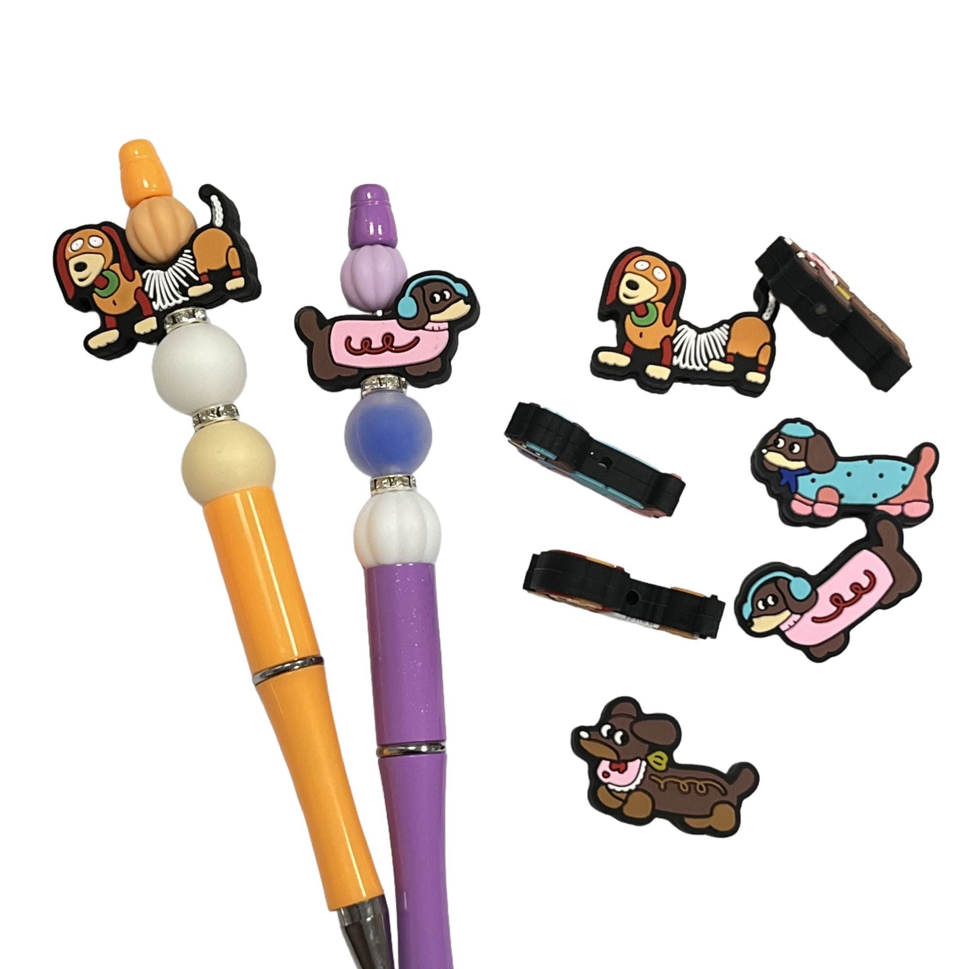 Wholesale 10pcs   Cartoon animal puppy Focal Beads