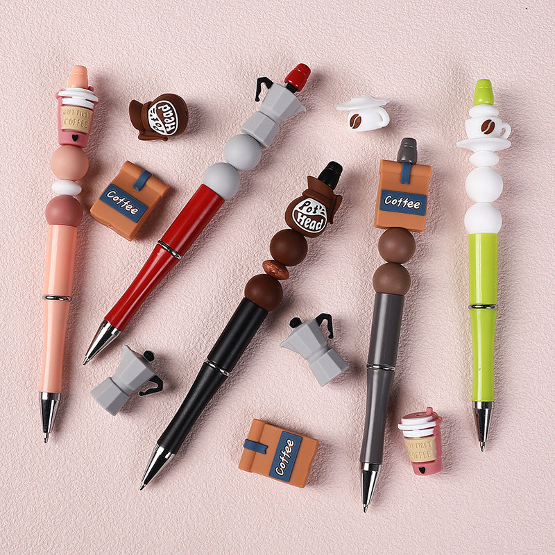 Wholesale 20pcs 3D coffee cup silicone beads jewelry children' s handmade DIY beads