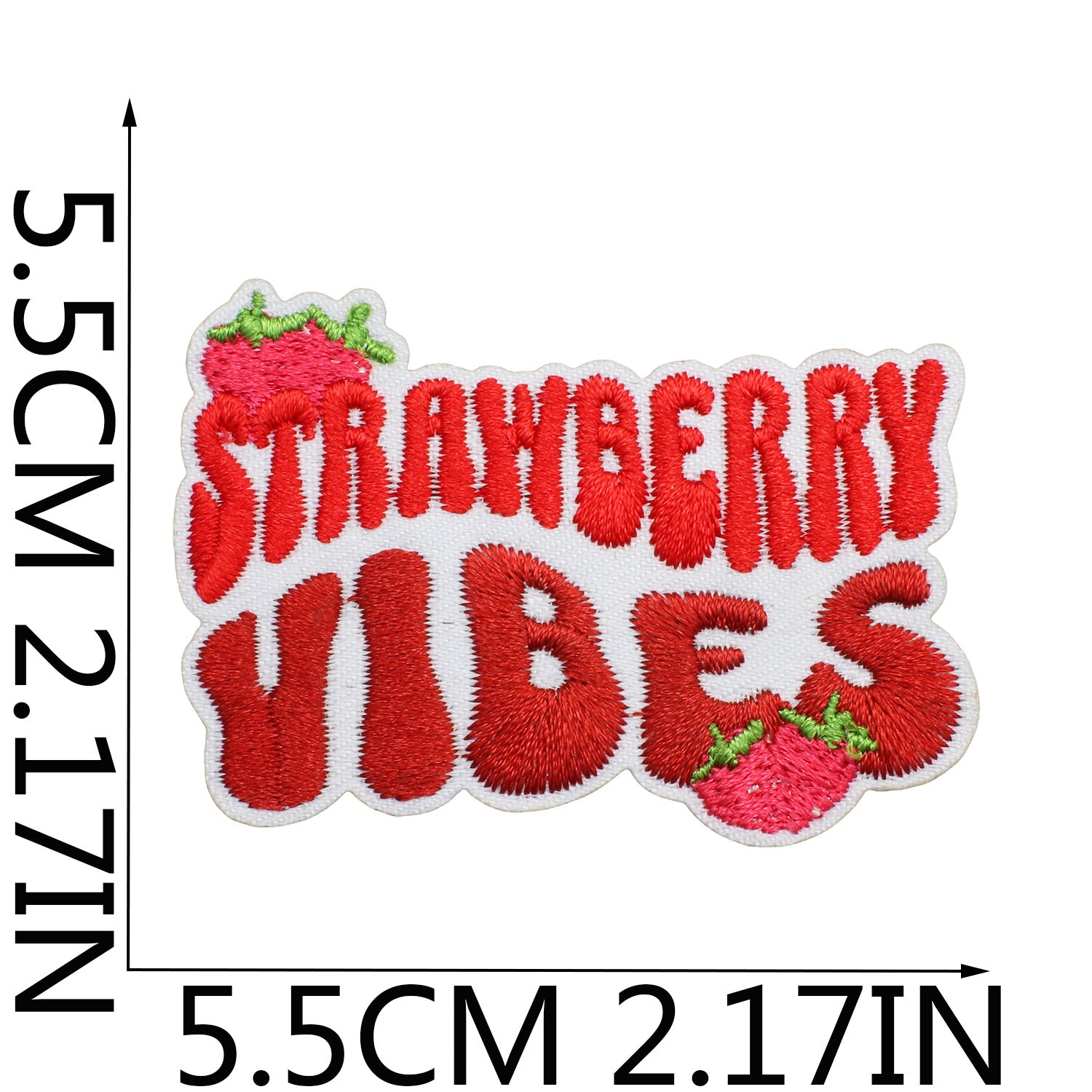 Wholesale Sweet Strawberry Embroidered Cloth Sticker Clothes Decoration Patch
