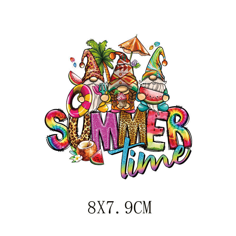 Wholesale Summer Cartoon Heat Transfer   UV DTF Ready to Press Transfers Wraps
