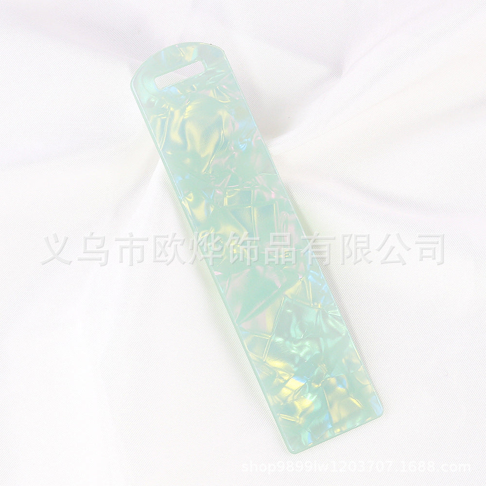 Wholesale 10pcs New Textured Acrylic Bookmark Pendant Card Bookmark