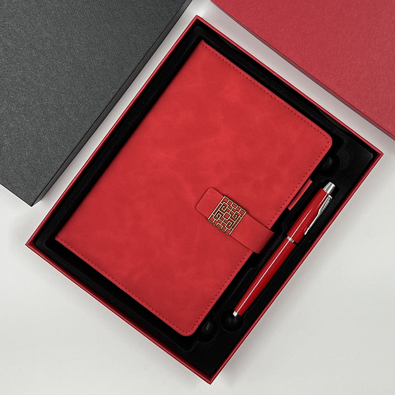 Wholesale Faux Leather A5 Notebook Set Bookmark Gift Box