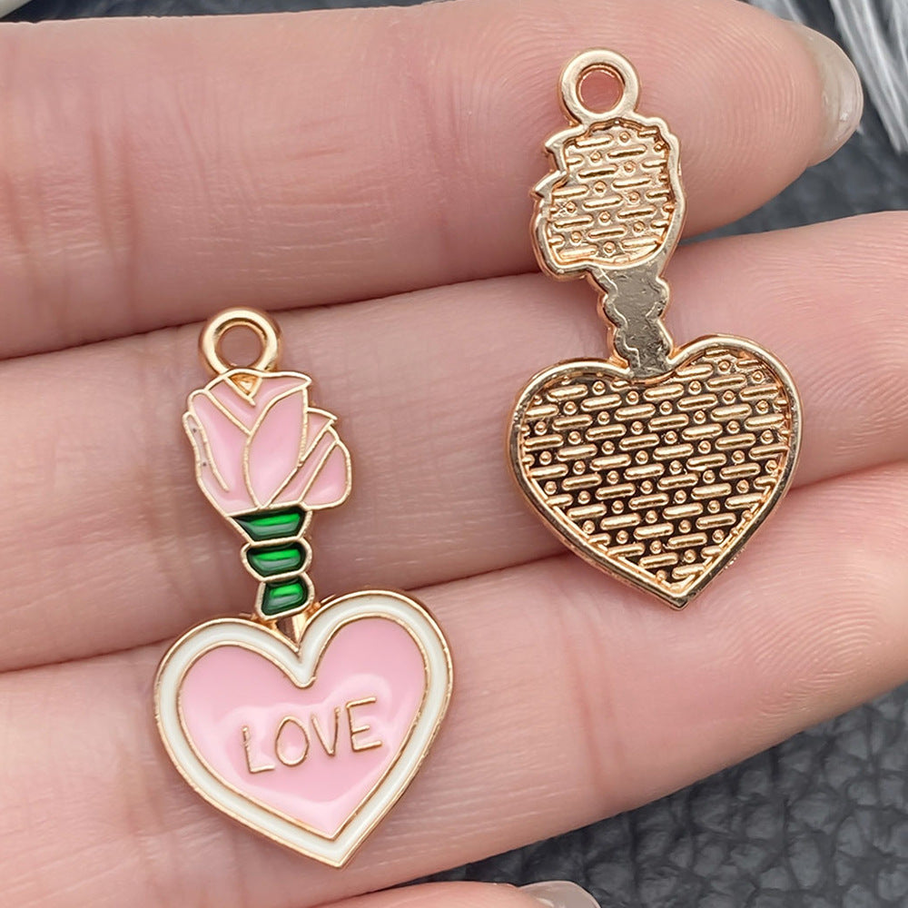 Wholesale Pink Valentine' s Day Love Accessories Pendant