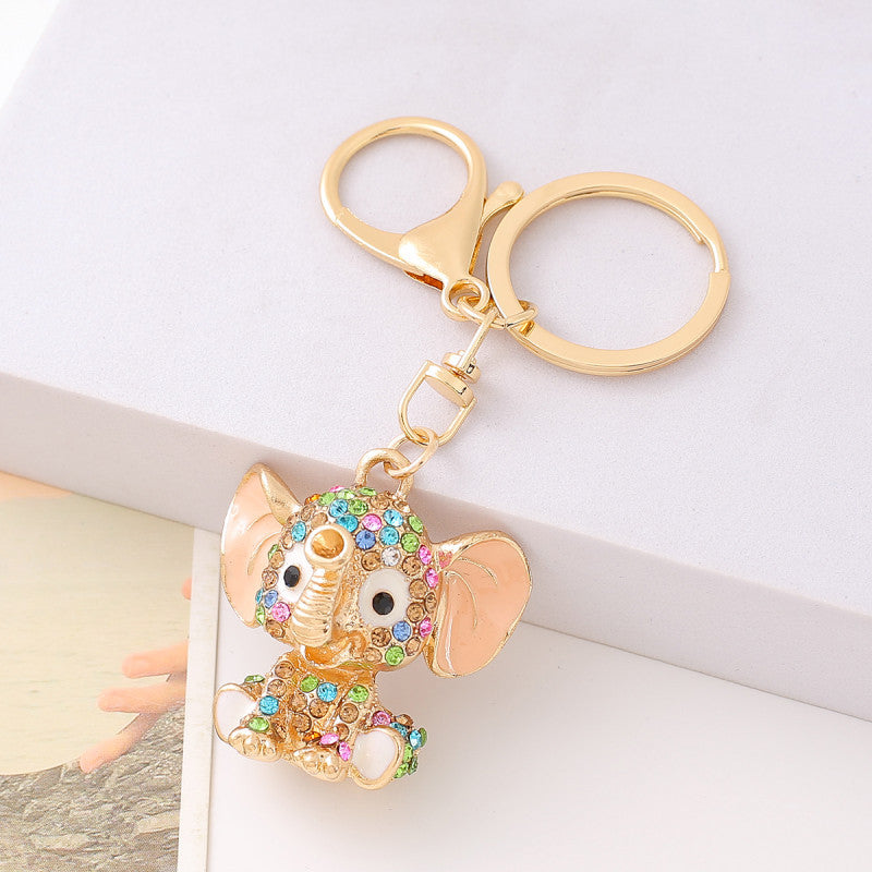 Wholesale Elephant Zinc Alloy Car Keychains
