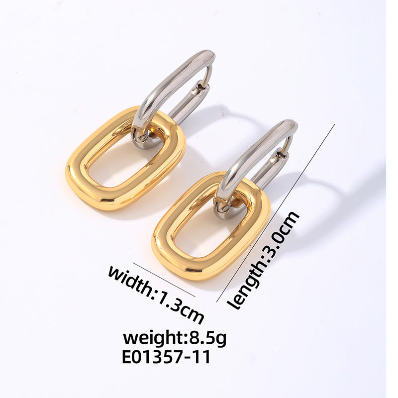 Wholesale Stainless Steel Toggle Love Earrings