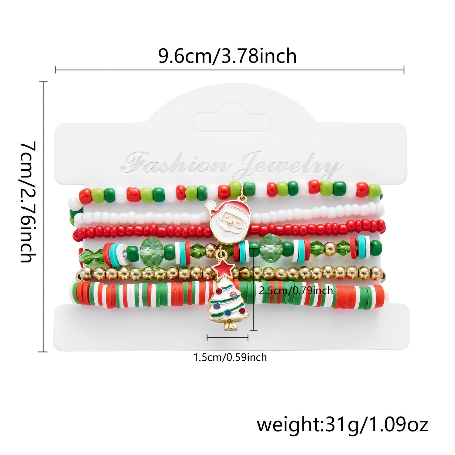 Wholesale Christmas Combination Paper Card Bracelet