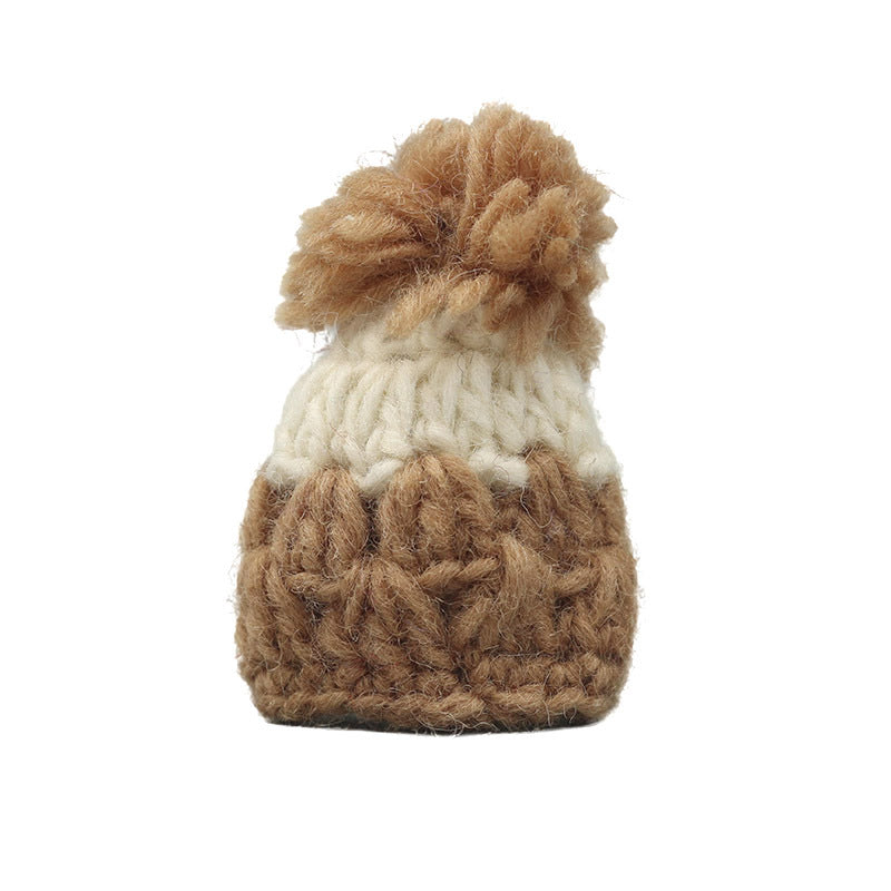 Wholesale 2pcs Cartoon Doll Woolen Hat Doll Accessories