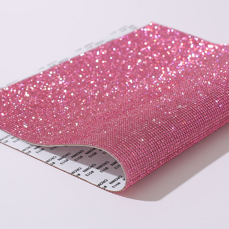 Wholesale Rhinestone stickers, hot diamond adhesive mesh, diamond stickers, adhesive backing, crystal glass diamond stickers