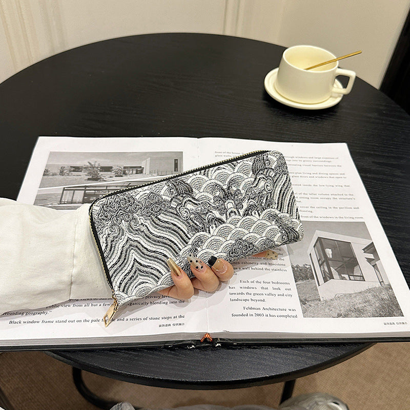 Wholesale Ancient Style Pattern Series Long Wallet