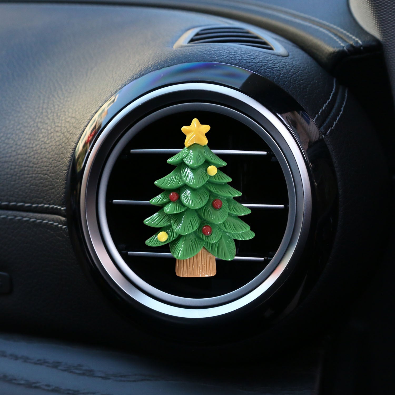 Wholesale Christmas tree reindeer snowman car perfume decoration clip
