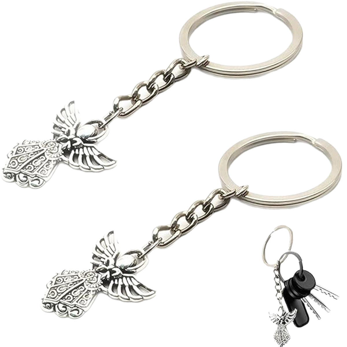Thanksgiving Decorative Guardian Angel Keychain