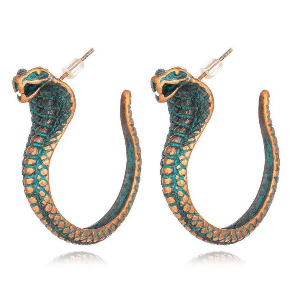 Wholesale Distressed Snake Earrings