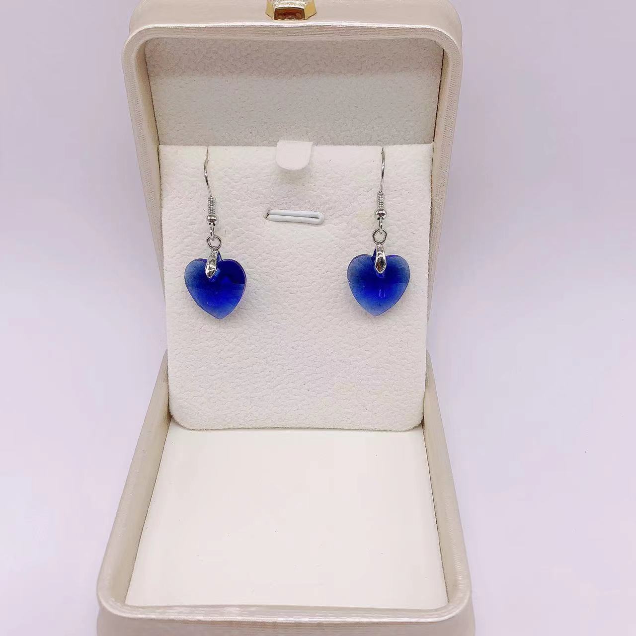 Wholesale Crystal Fashion Women's Ocean Star Heart Pendant Earrings