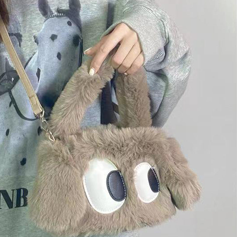 Wholesale Cute Cartoon Puppy Plush Hand Shoulder Bag
