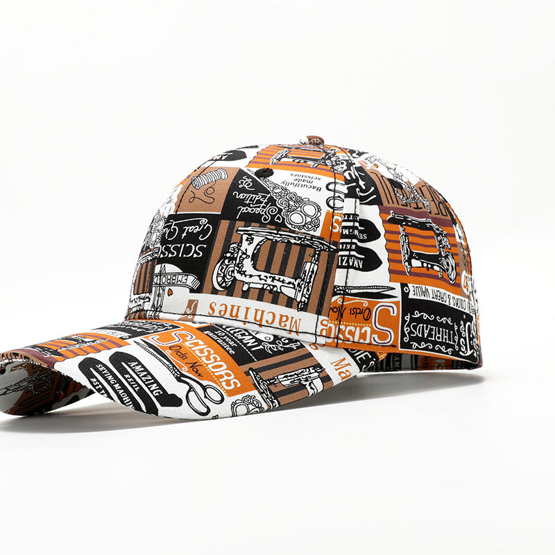 Wholesale New Hip-hop Trend Cross-border Letter Print Graffiti Cap