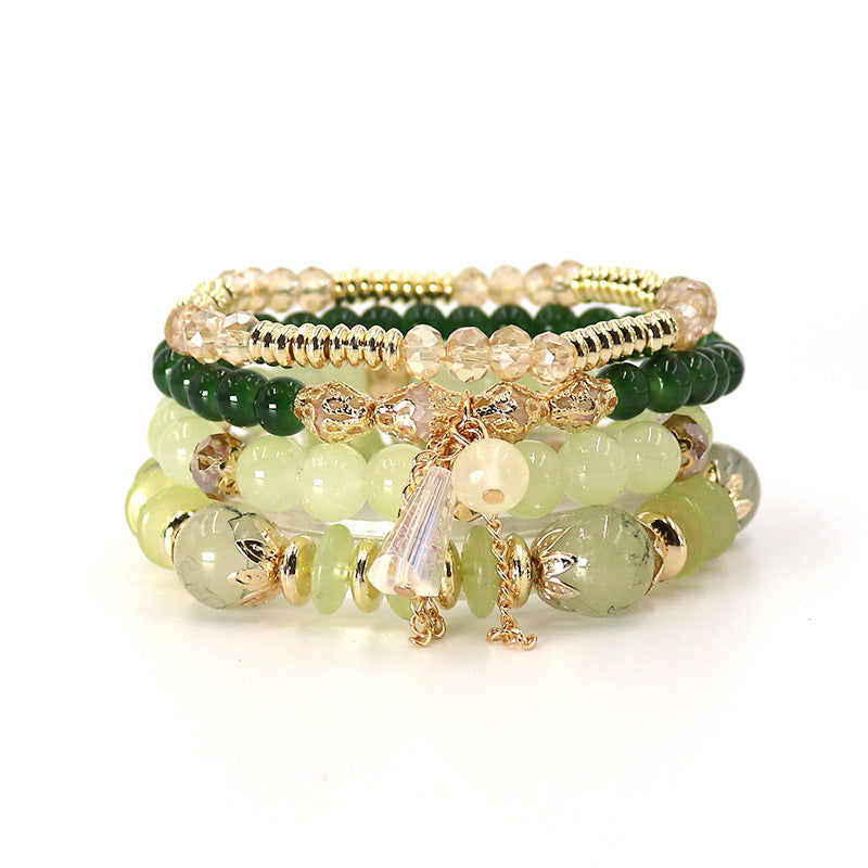 Wholesale Bohemian Multi-layered Crystal Temperament Exotic Fashion Bracelet
