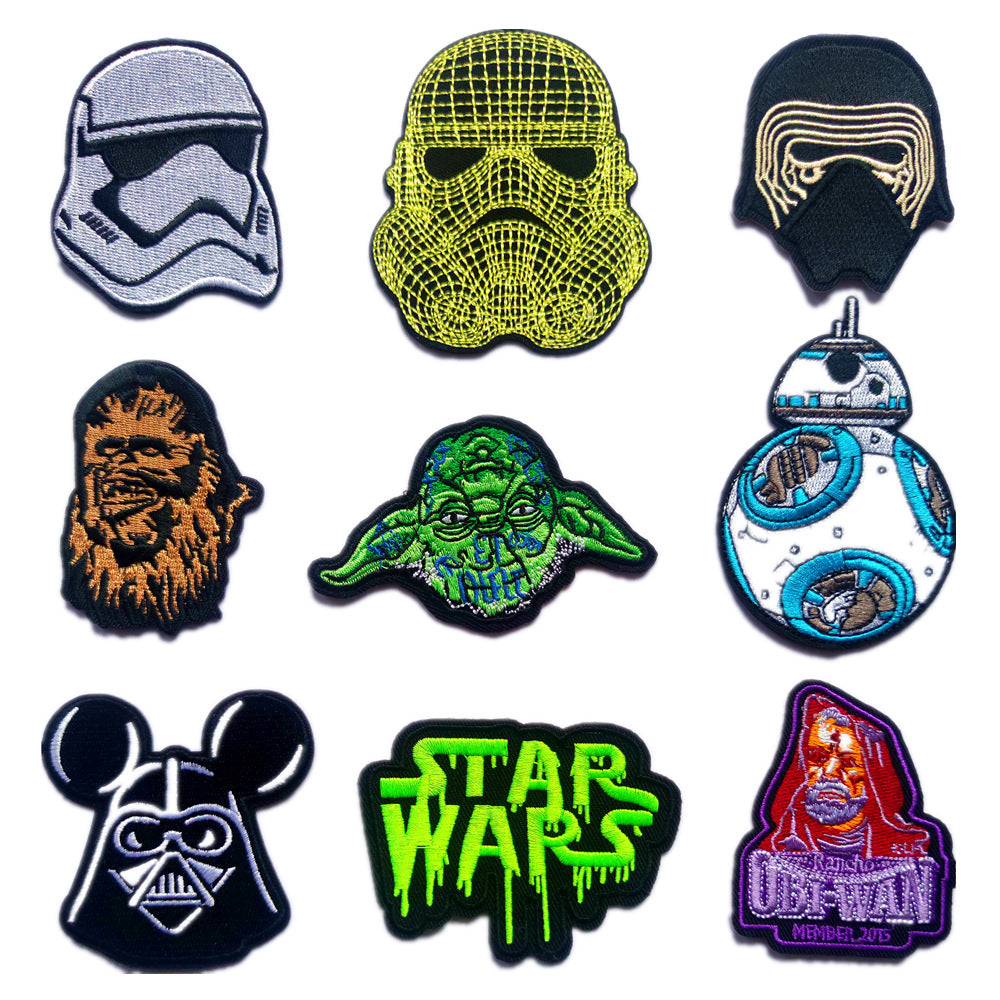 Wholesale Trendy Twill Embroidered Patches Clothing Accessory Cap Badge DIY Craft Supply Resale