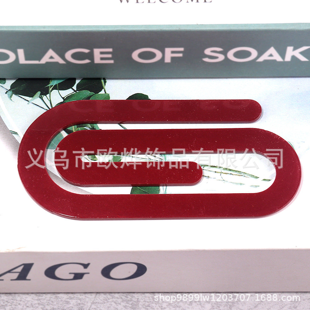 Wholesale 10pcs  Acrylic paperclip bookmark