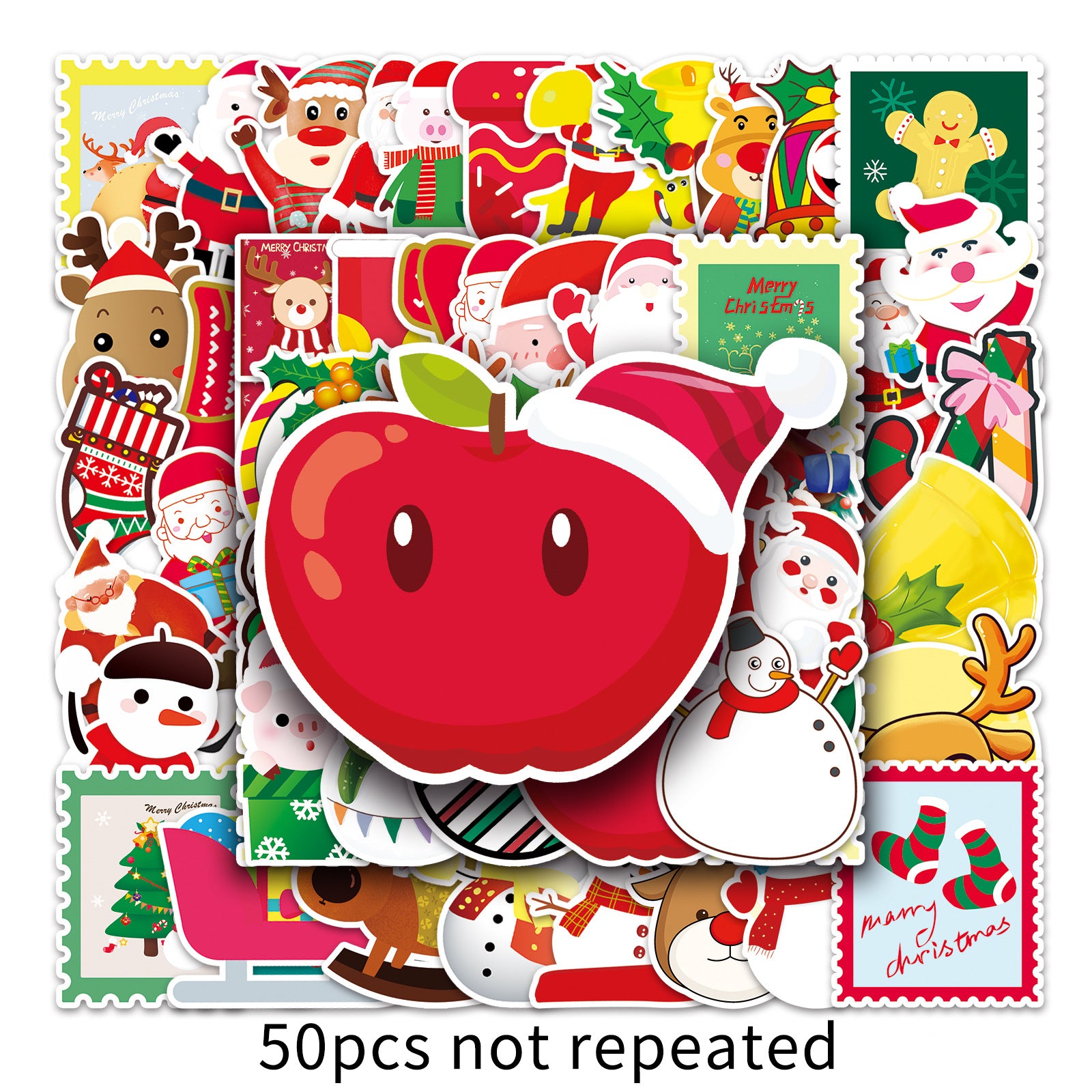 Wholesale 50 pcs/ pack Christmas Cartoon Graffiti Personality  Stickers