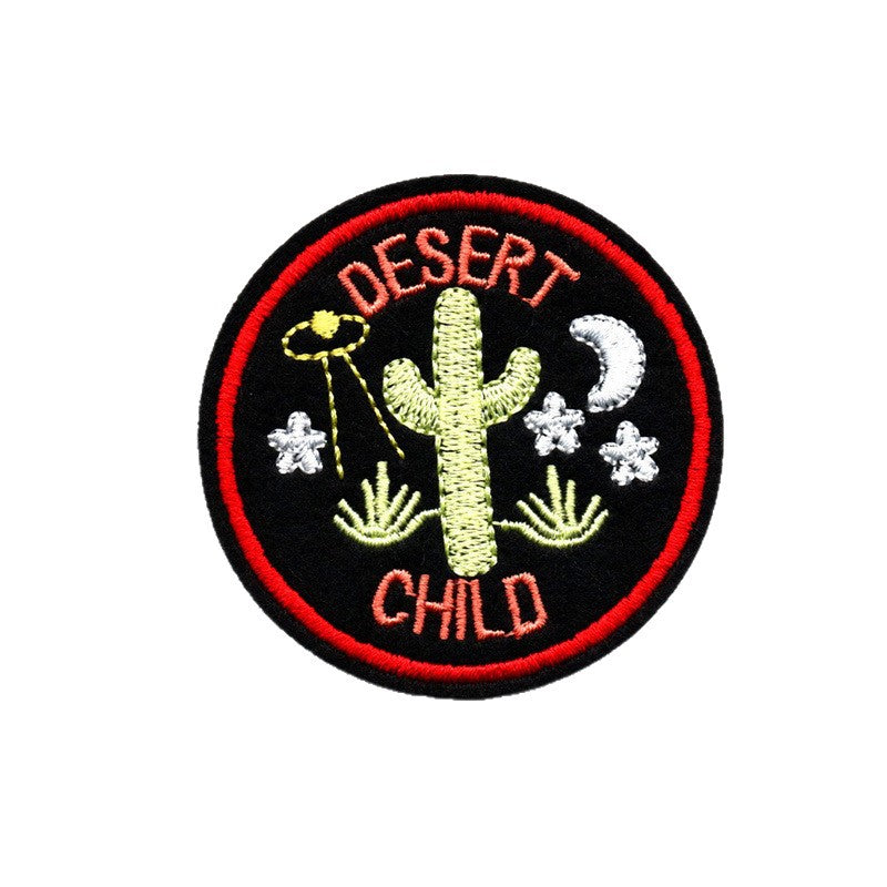 Wholesale Embroidered Round Cap Badge Chic Patch For Caps Bags Clothing Accessories