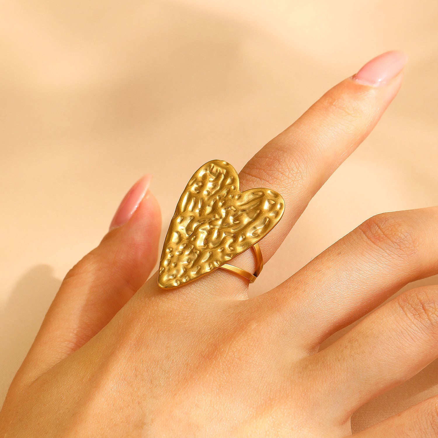 Wholesale Vintage glossy texture ring