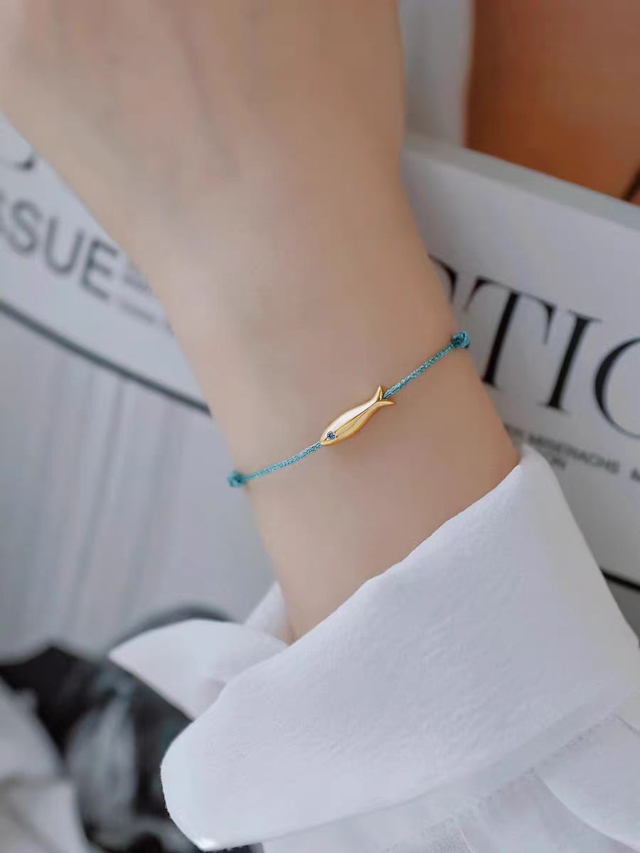 Wholesale Lucky Koi Braided Rope Ultra Thin Bracelet