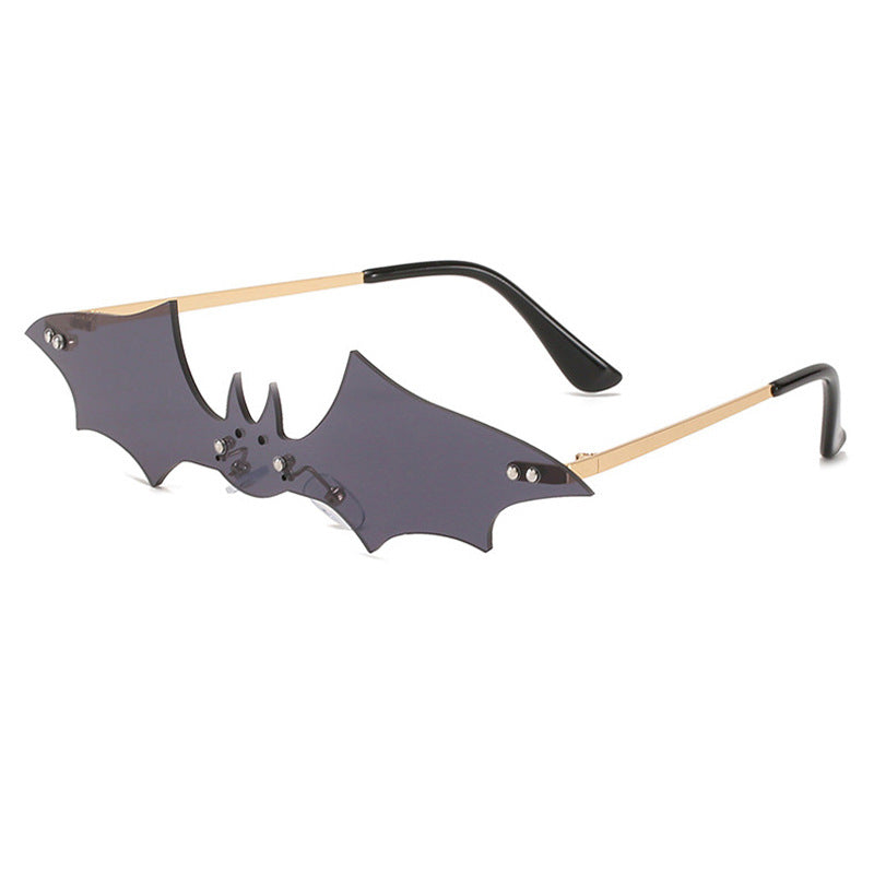 Wholesale Halloween Frameless Bat PC Sunglasses