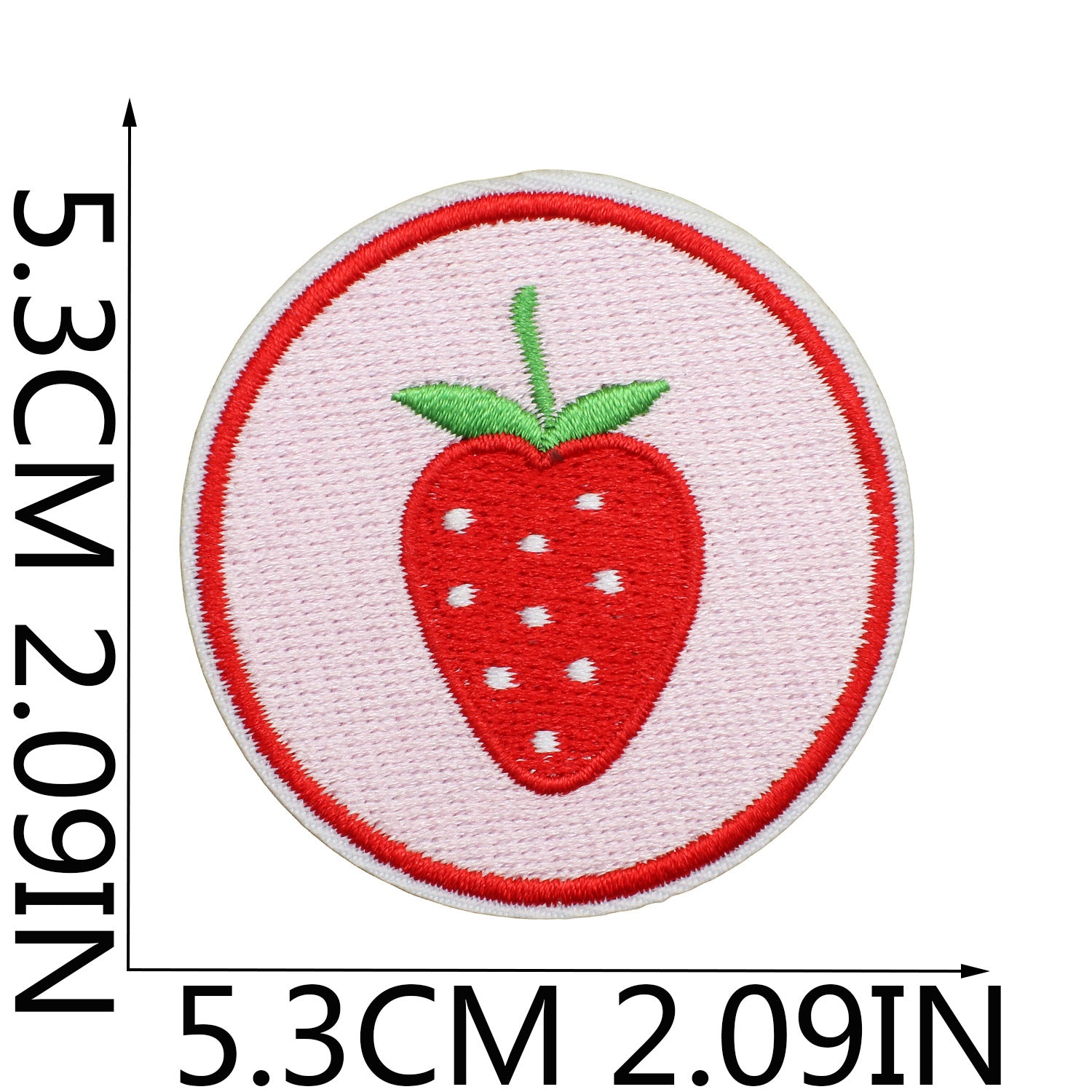 Wholesale Sweet Strawberry Embroidered Cloth Sticker Clothes Decoration Patch