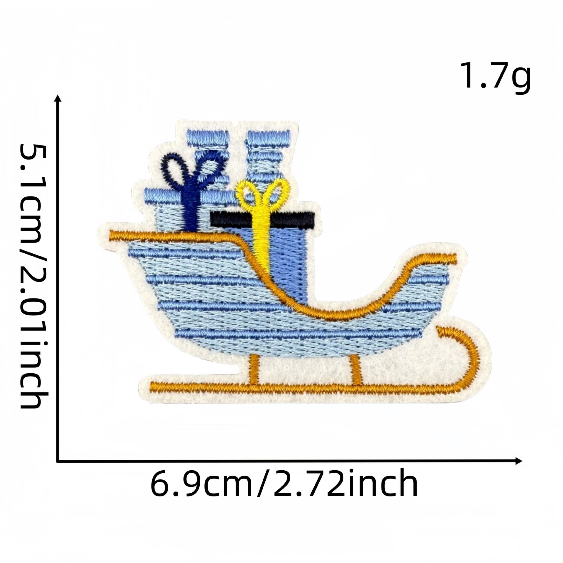 Wholesale Blue Snowflake Cartoon Penguin Animal Embroidery DIY Patches