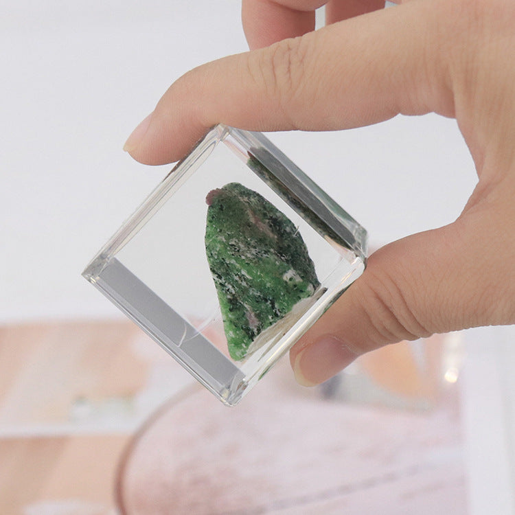 Wholesale 6pcs Natural Color Mineral Resin Drip Glue Crafts Ornaments