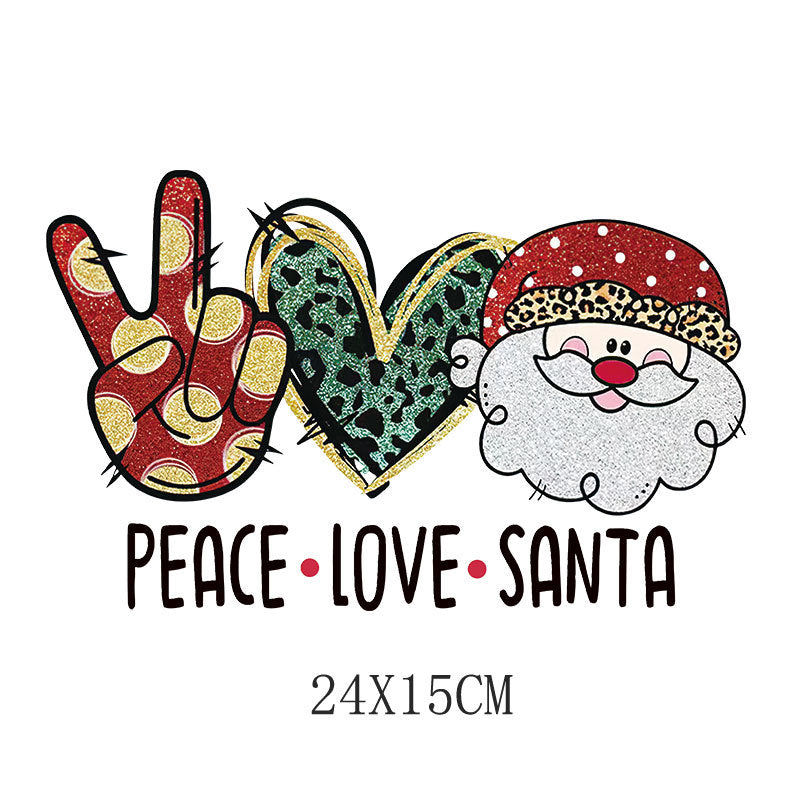 Wholesale Christmas Hot Stamping Spot  Heat Transfer Pattern UV DTF Ready to Press Transfers Wraps