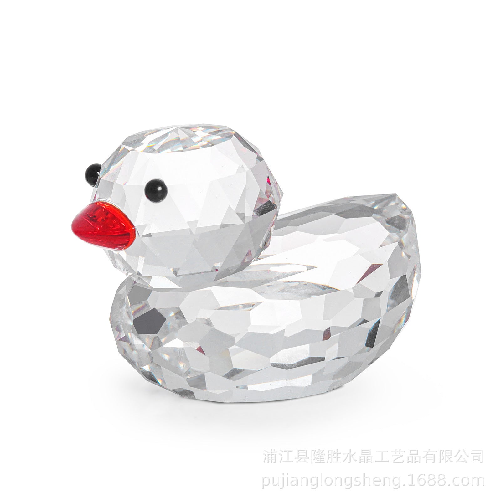 Wholesale Crystal Crafts Desktop Living Room Crystal Decorations Cute Duck Ornaments