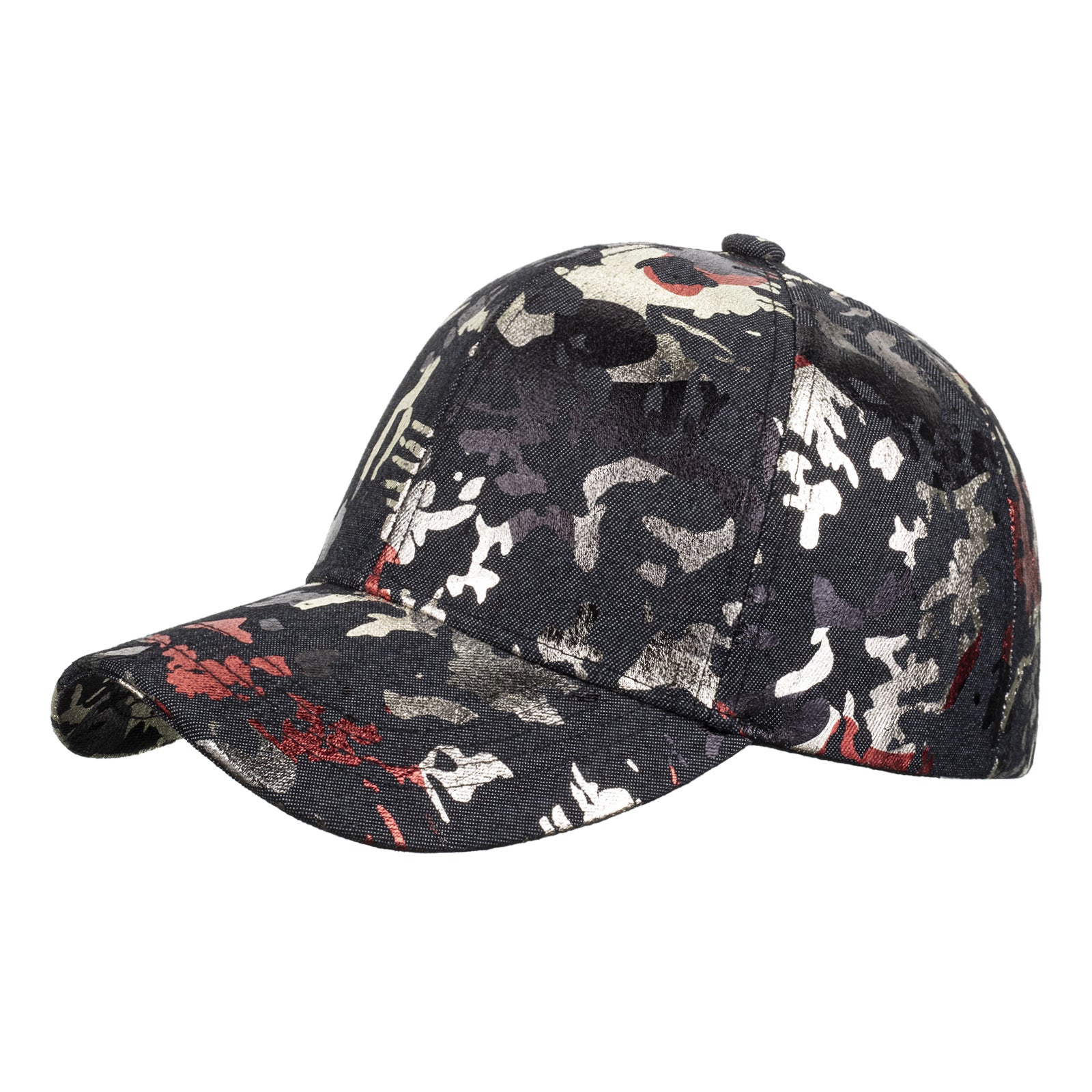 Wholesale Reflective graffiti camouflage baseball cap