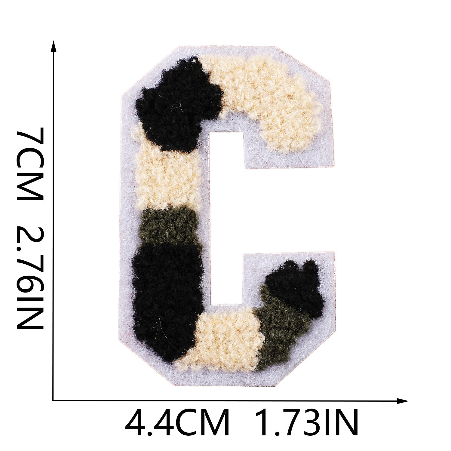 Wholesale Camouflage English letter embroidered towel patch