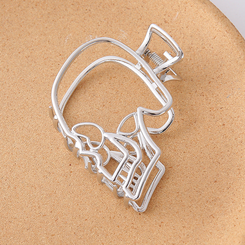 Wholesale Halloween Skull Magic Claw Clip Hair Accessories Metal Spider Large Shark Clip