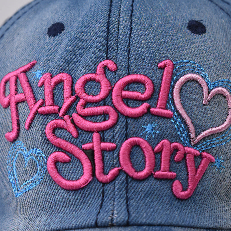 Wholesale Valentine's Day Love Embroidered Cotton Cowboy Baseball