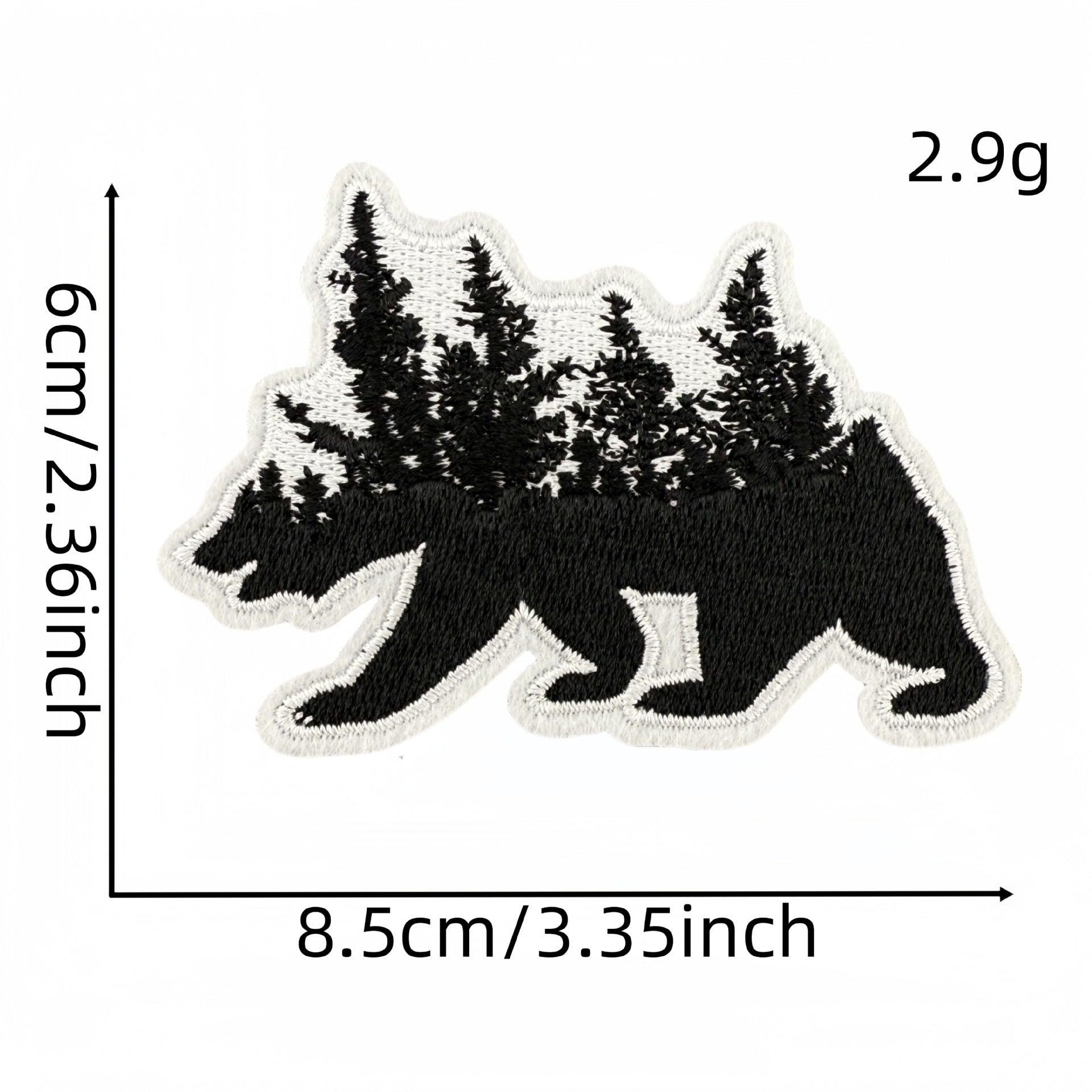 Wholesale Animal bear cloth patch embroidery patch accessories