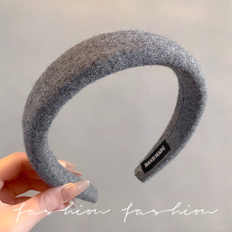 Wholesale Grey wide bow headband
