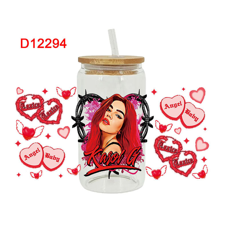 Wholesale Cartoon Cute Trendy Character Theme 16oz Cup UV DTF Wraps