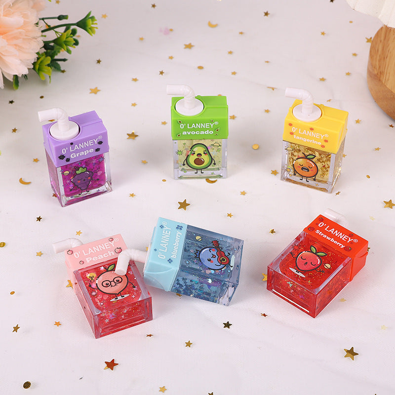 Wholesale Straw Gold Foil Lip Glaze Liquid Moisturizing Lip Oil