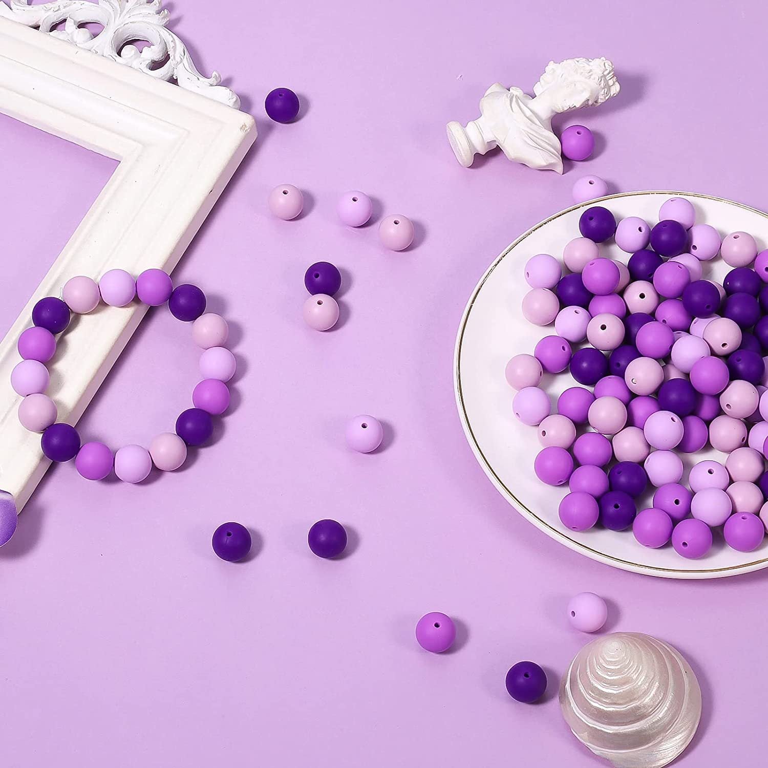 Wholesale Candy Color Round Silicone Beads