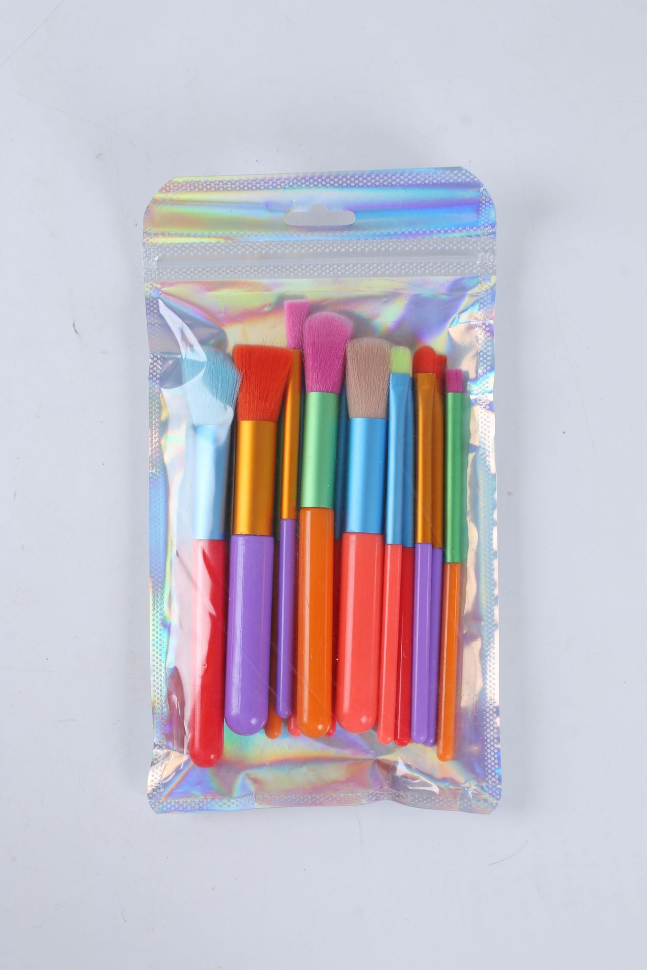 Wholesale 15pcs Watercolor Complete Set of Colorful Makeup Brushes