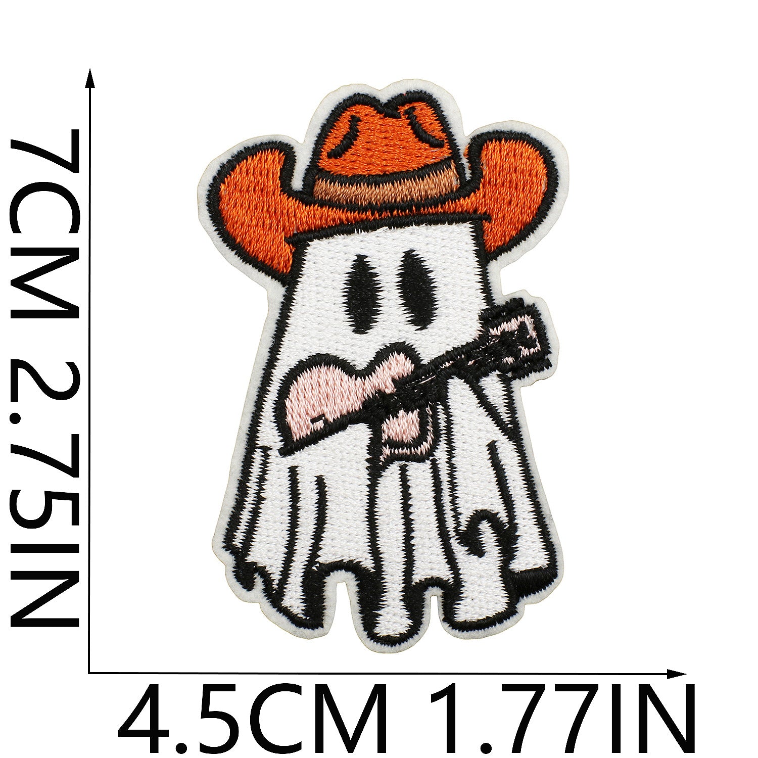 Wholesale Iron On Ghost Pumpkin Embroidery Patch Cute Witch Applique For Clothing Holiday Craft Supply For DIY Decor
